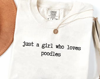 Comfort Colors Poodle Shirt, Dog Lover Tee