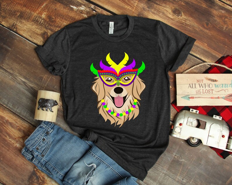 dog mardi gras shirt