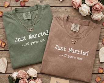 27th Sculpture Anniversary Shirt Just Married 27 Years Ago Since 1999 Matching Couple Gift
