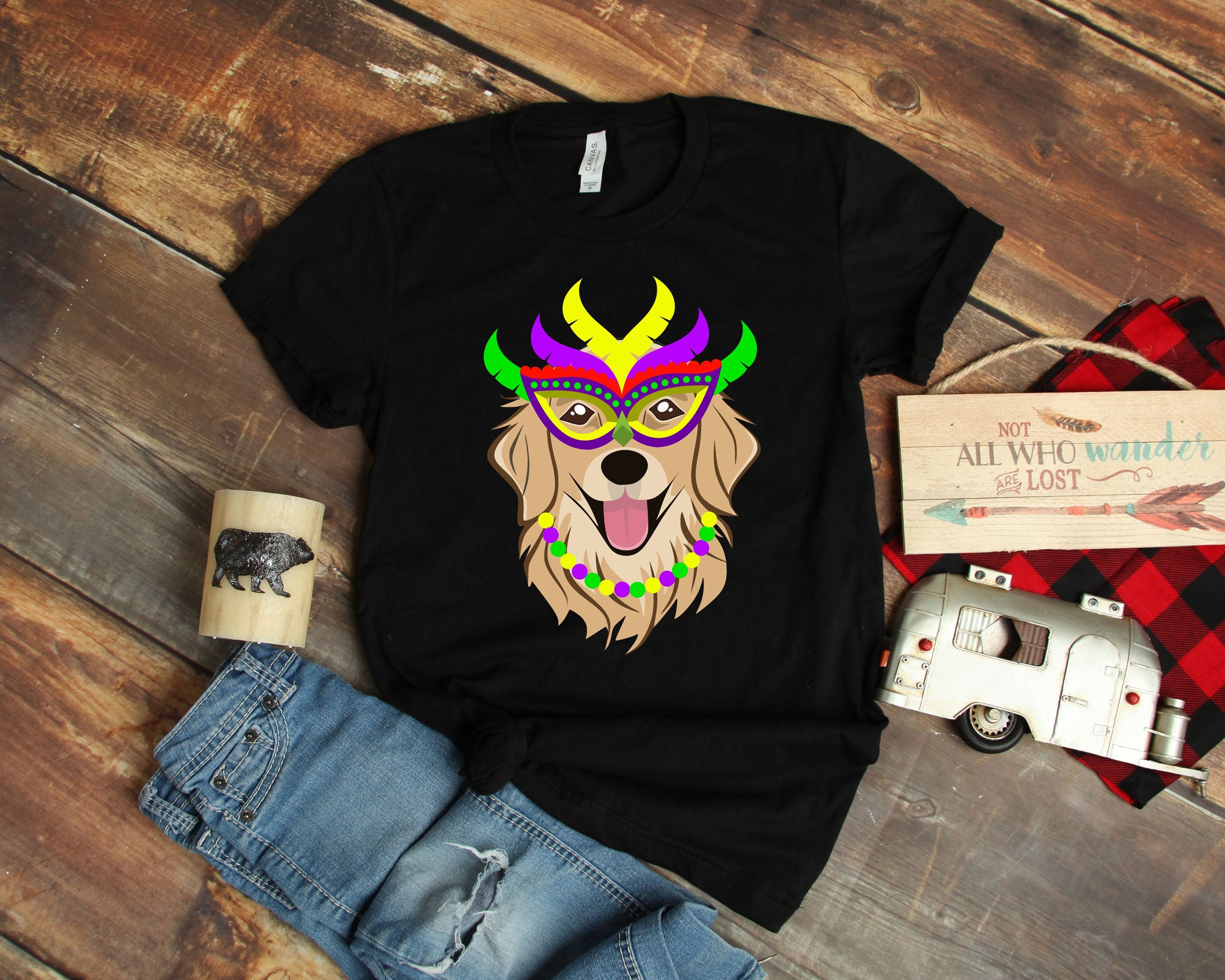 Mardi Gras Dog Shirt / Golden Retriever Bead Dog / Parade | Etsy