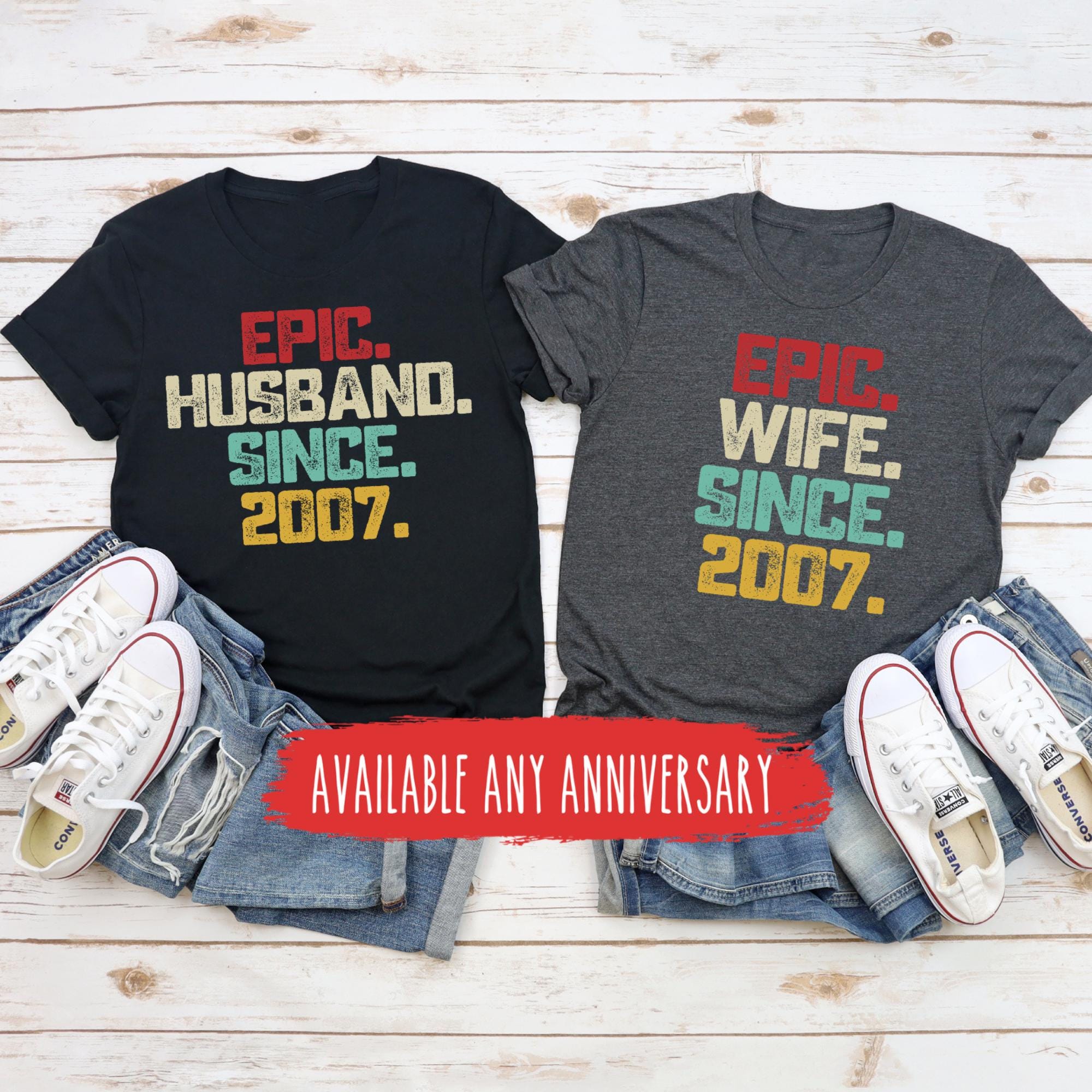 18th Wedding Anniversary Gift For Him / Gift for Couple / 18th Anniversary Shirt Gift For Her / Gifts For Husband And Wife