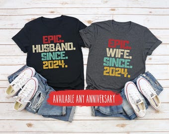 2nd Wedding Anniversary Gift For Him / Gift for Couple / 2nd Anniversary Shirt Gift For Her / Gift For Husband And Wife / Cotton Anniversary