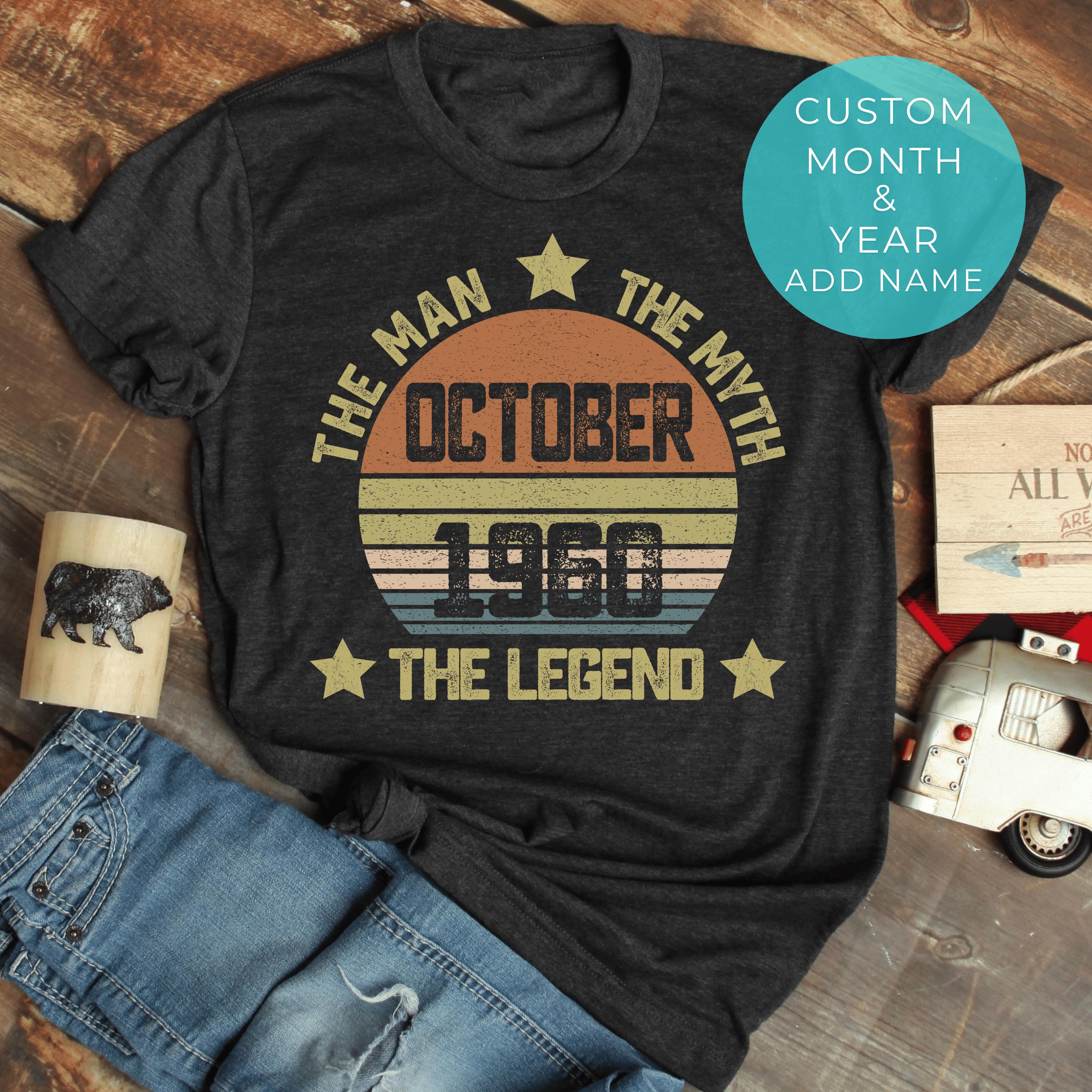 65th Birthday Gift Shirt: Born in 1960, Unisex Cotton Tee