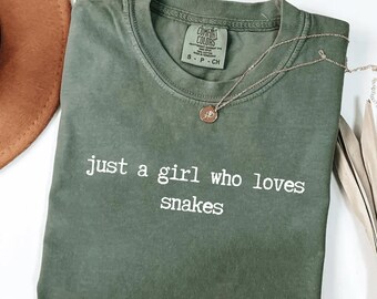 Camiseta Comfort Colors para Amantes de Cobras, Herpetologia e Répteis