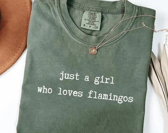 Comfort Colors Flamingo Lover Shirt, Tropical Graphic Tee