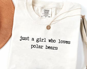 Shirt Polar Bear Lover, Comfort Colors Arctic T-shirt