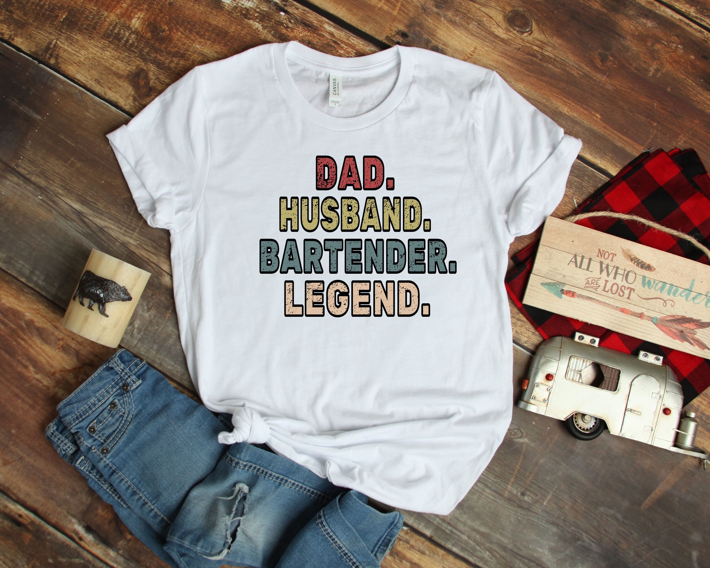 Bartender Shirt Dad Husband Bartender Legend Funny Bday Gift | Etsy