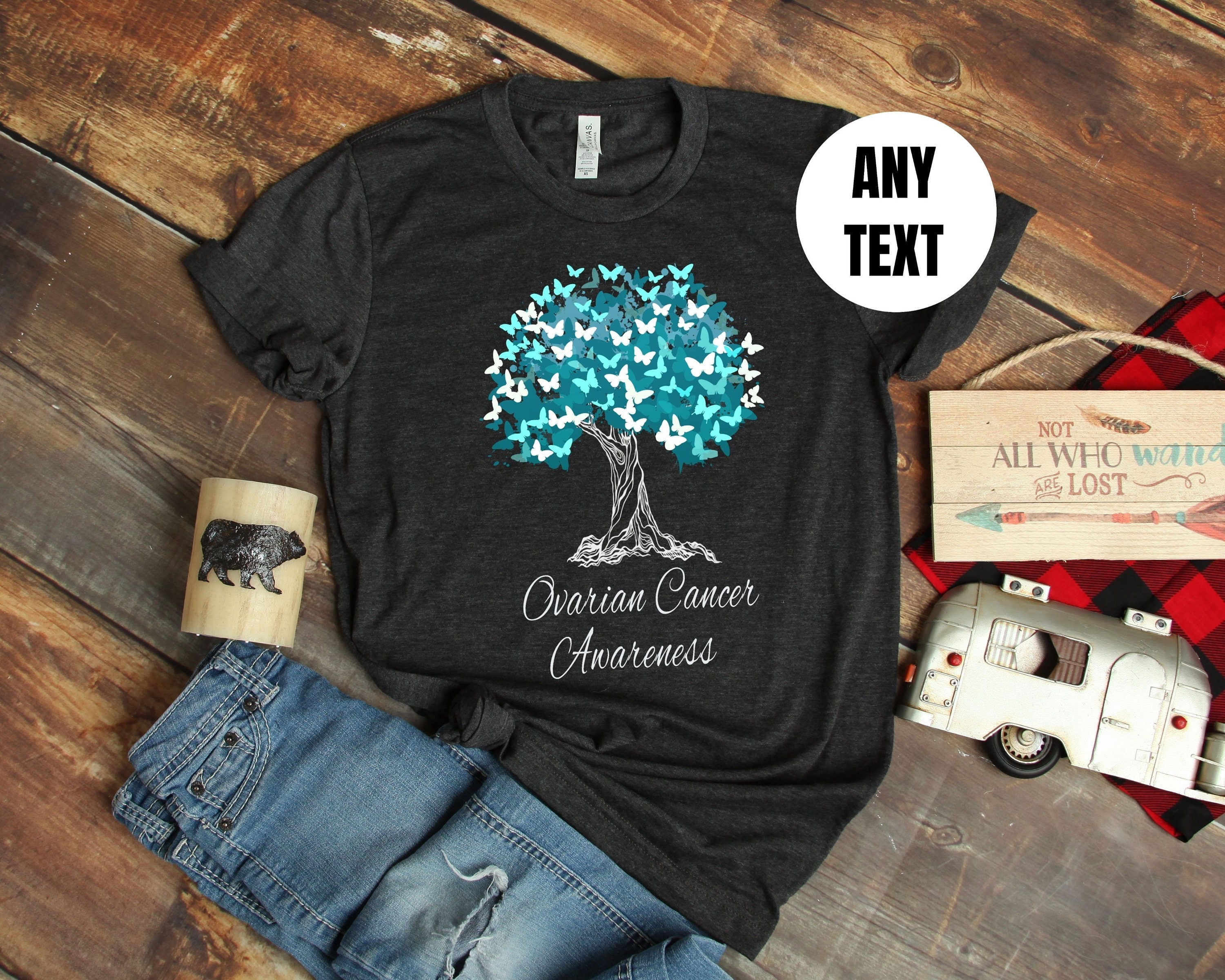 Ovarian Cancer Awareness T-Shirt / Cancer Survivor / Ovarian | Etsy
