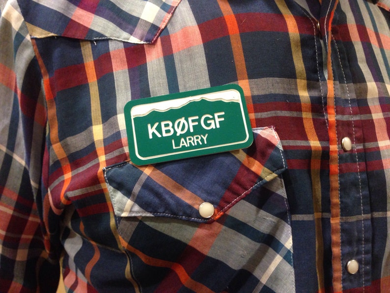 HAM Radio Call Sign Badge, Colorado Licence Plate & Other Styles - Etsy