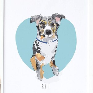 DIGITAL DOWNLOAD Custom Dog or Cat Illustration  / Dog Drawing / Pet Lovers Gift Whimsical Cat Drawing / Personalized Pet Portrait Any Size