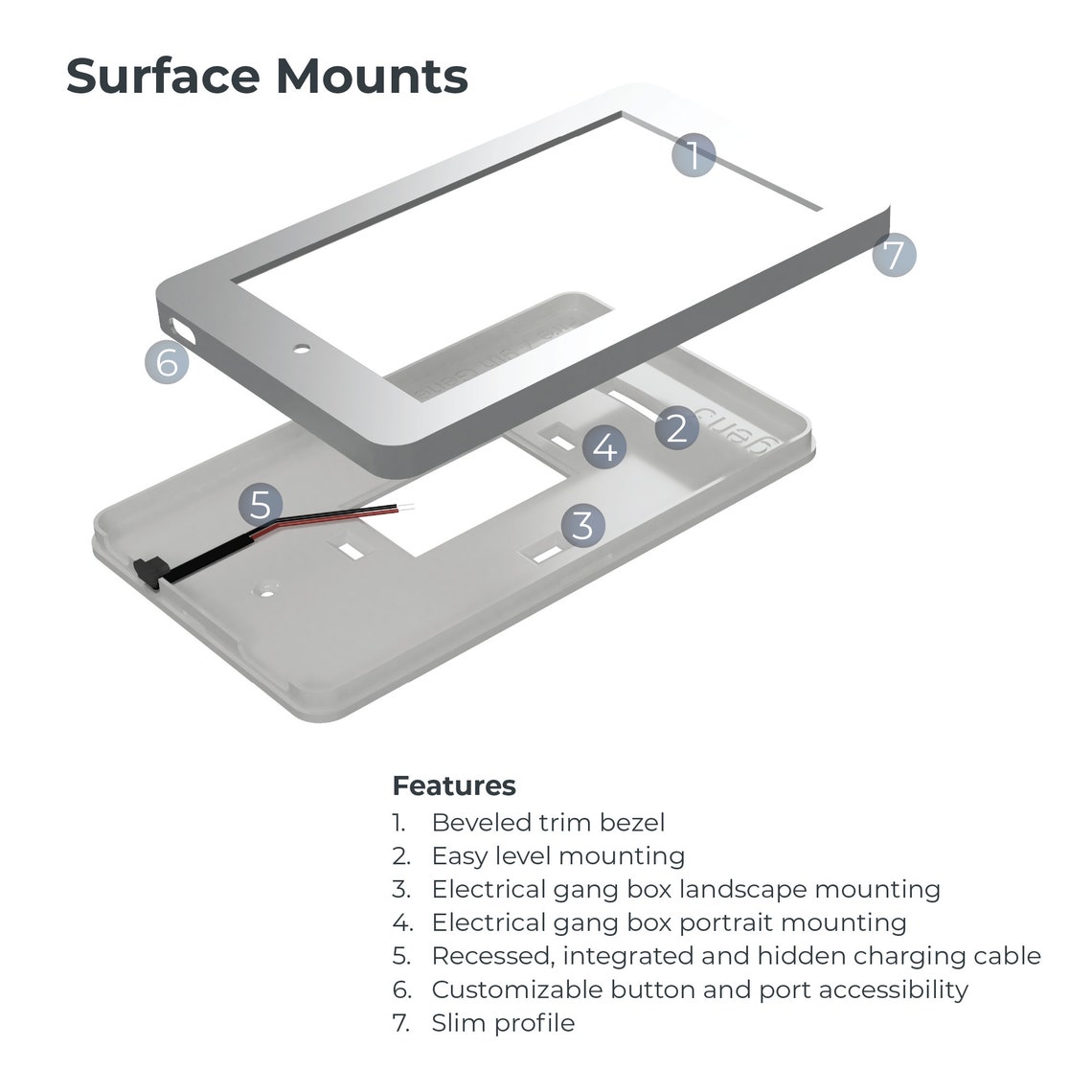 Tablet Wall Mount for Amazon Fire HD 8 10th Generation Etsy