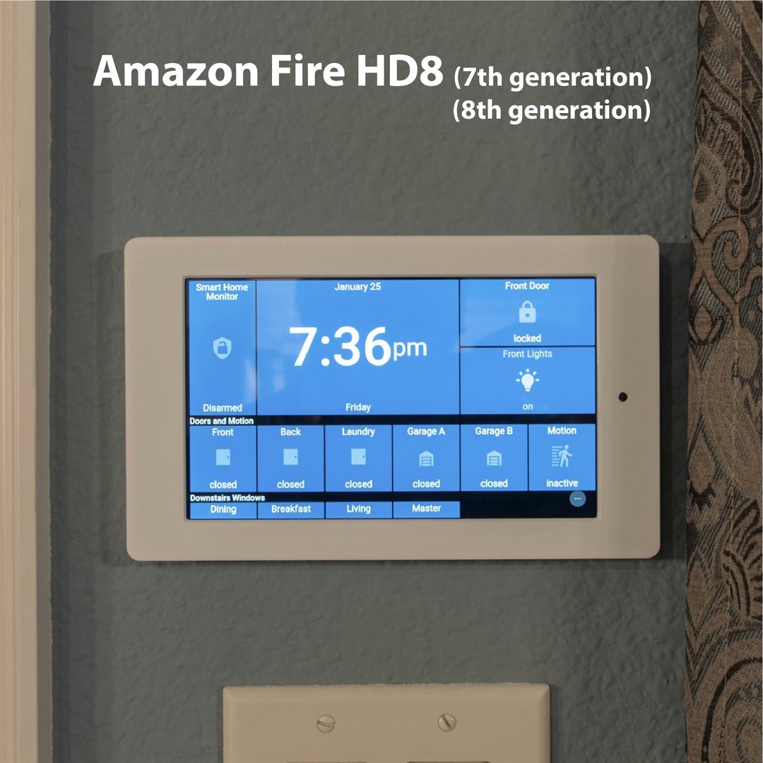 Amazon Fire HD Tablet Wall Mount 7th  8th Generation Integrated Charging  Etsy