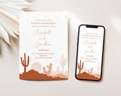 Desert Dinner Rehearsal Invitation: Digital Evite, Templett Invite