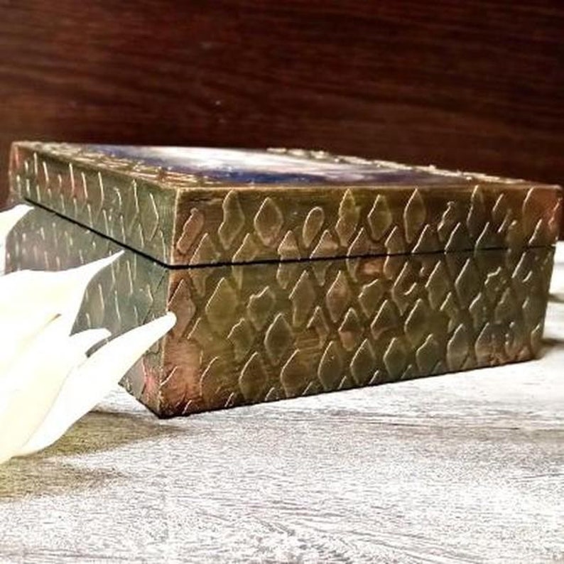 Unique anklets holder Decoupage keepsake box Lord ganesha art box Indian trinket box