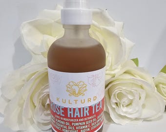 Té de rosas para el cabello con biotina