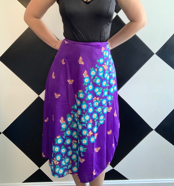 Vintage 1990s Butterfly Dance Danskin Wrap Skirt - Etsy