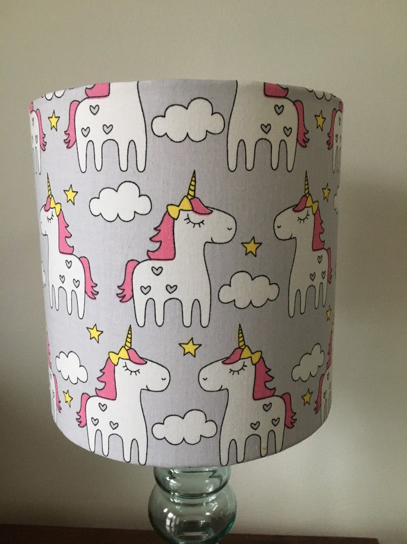 Pink Unicorn Lampshade 20cm diameter Ceiling Light Shade Etsy