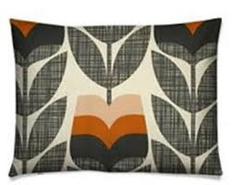 Rose Bud Orange by Orla Kiely Reversible Cushion Cover Etsy
