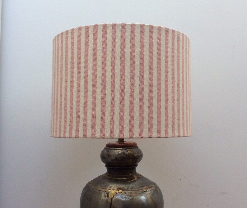Rose Ivory Stripe by Susie Watson Cotton fabric Lampshade Etsy