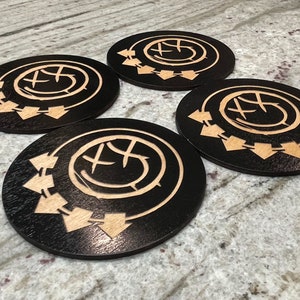 Blink 182 Wooden Coaster Set