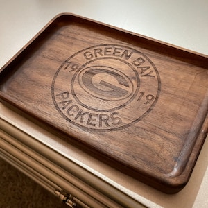 Green Bay Packers Wooden Catchall/Valet Tray
