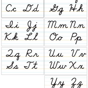 Cursive Posters, Classroom Posters, Cursive Letters, Cursive Border