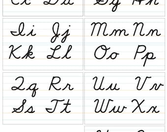 Cursive Poster, Classroom Poster