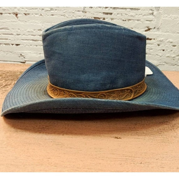 Amazing vintage hat denim western hat cowboy, cowg