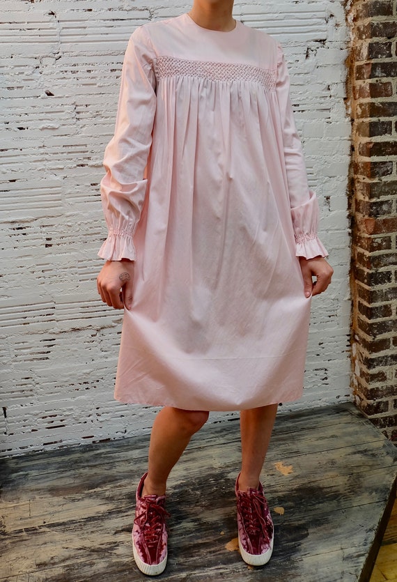 peasant boho dress, festival pale pink summer dre… - image 2