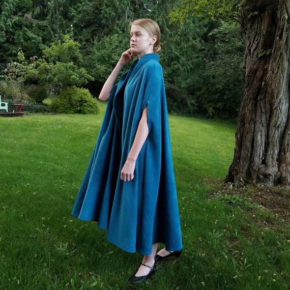 Teal Cape Collar Serena Joy Medium Handmaid S Tale Etsy