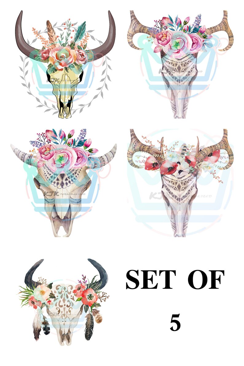 Bundle Gypsy Soul SVG skull with flowers svg Boho svg | Etsy