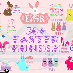 Happy Easter Bundle Svg, Eps, Png Instant Download, SVG for Cricut and ...