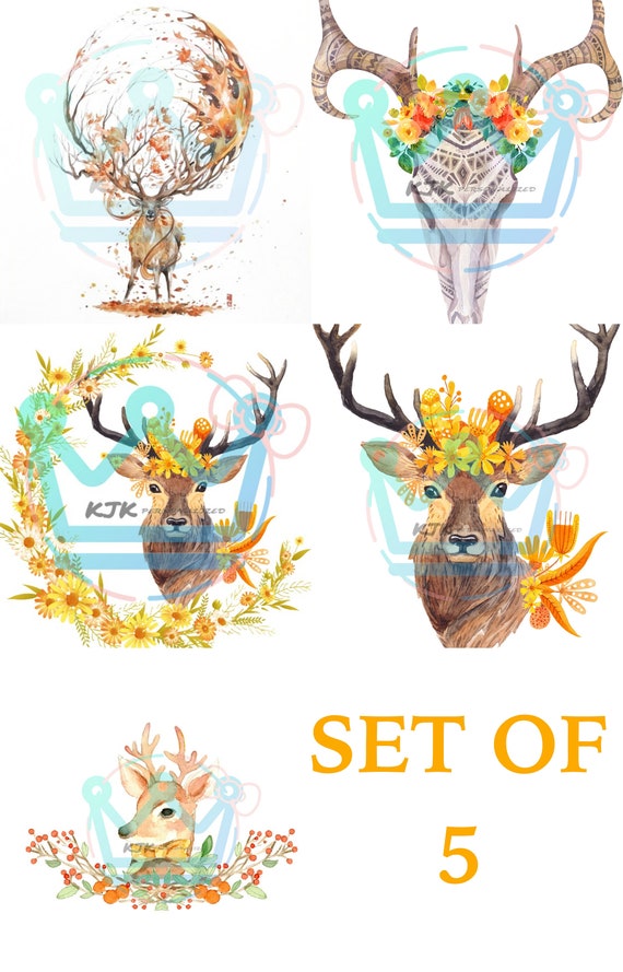 Download Deer Autumn Collection Svg Boho Svg Files Wild And Free Etsy