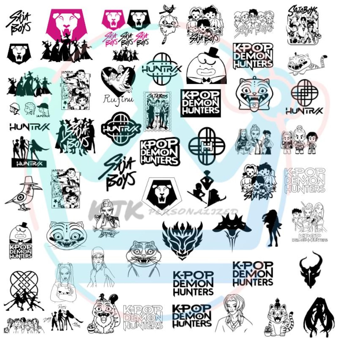 KPOP Demon Hunter, Saja Boys, Demon Hunter Cricut Digital File Svg-png ...