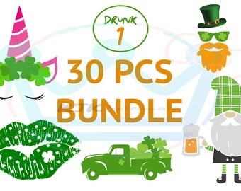 St Patricks Day Bundle svg, eps, png Instant download, SVG for Cricut and Silhouette.