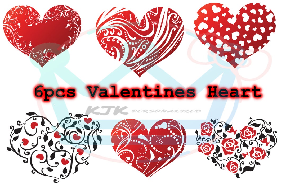 Valentine's Day Heart Svg, Eps, Png, Dxf Instant Download, SVG for ...
