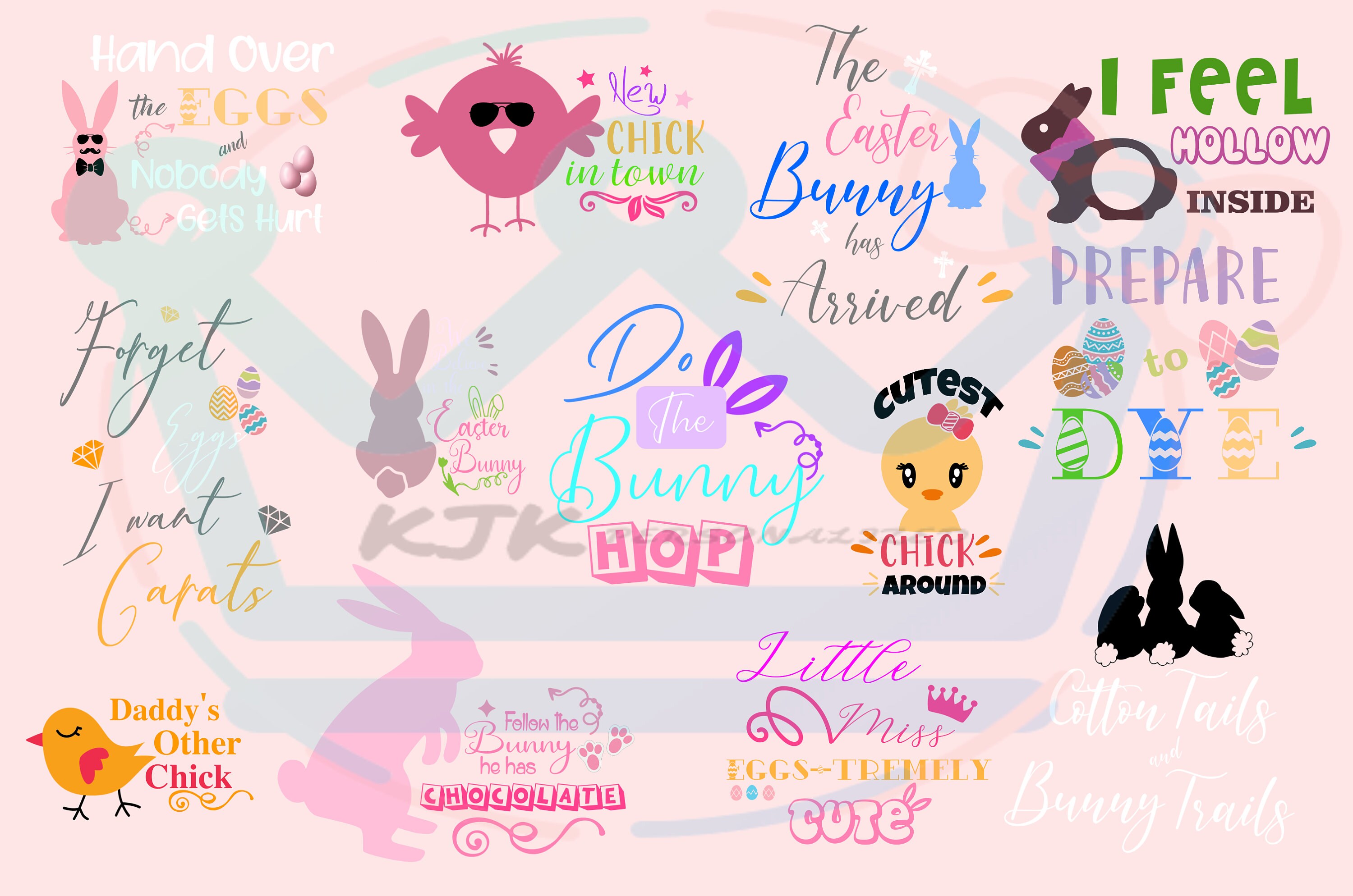 Happy Easter Bundle Svg, Eps, Png Instant Download, SVG for Cricut and ...