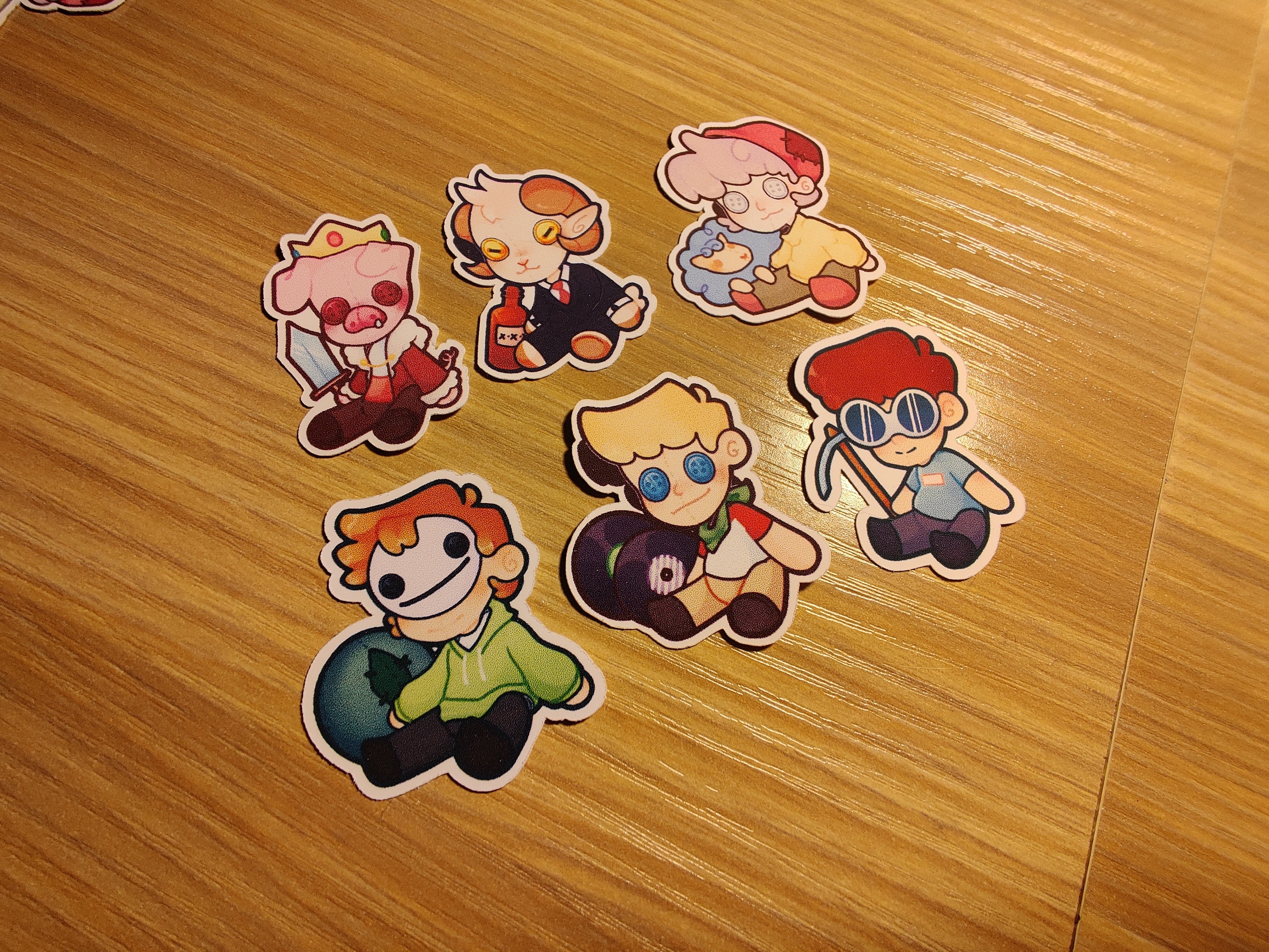 Dream Smp War Dream Team Inspired Mini Plushie Sticker Pack Etsy