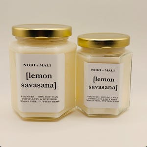 N+M Lemon Savasana Soy Candle