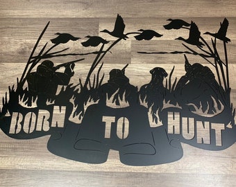 Hunting sign-Duck hunting wall decor-hunting wall mural-Hunting gift-Duck Hunting  Christmas Gift-Christmas Gifts For Him-Man Cave Decor