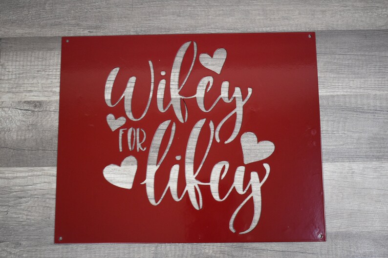Wifey Sign / Wifey for Lifey / Husband Wife Sign | Etsy