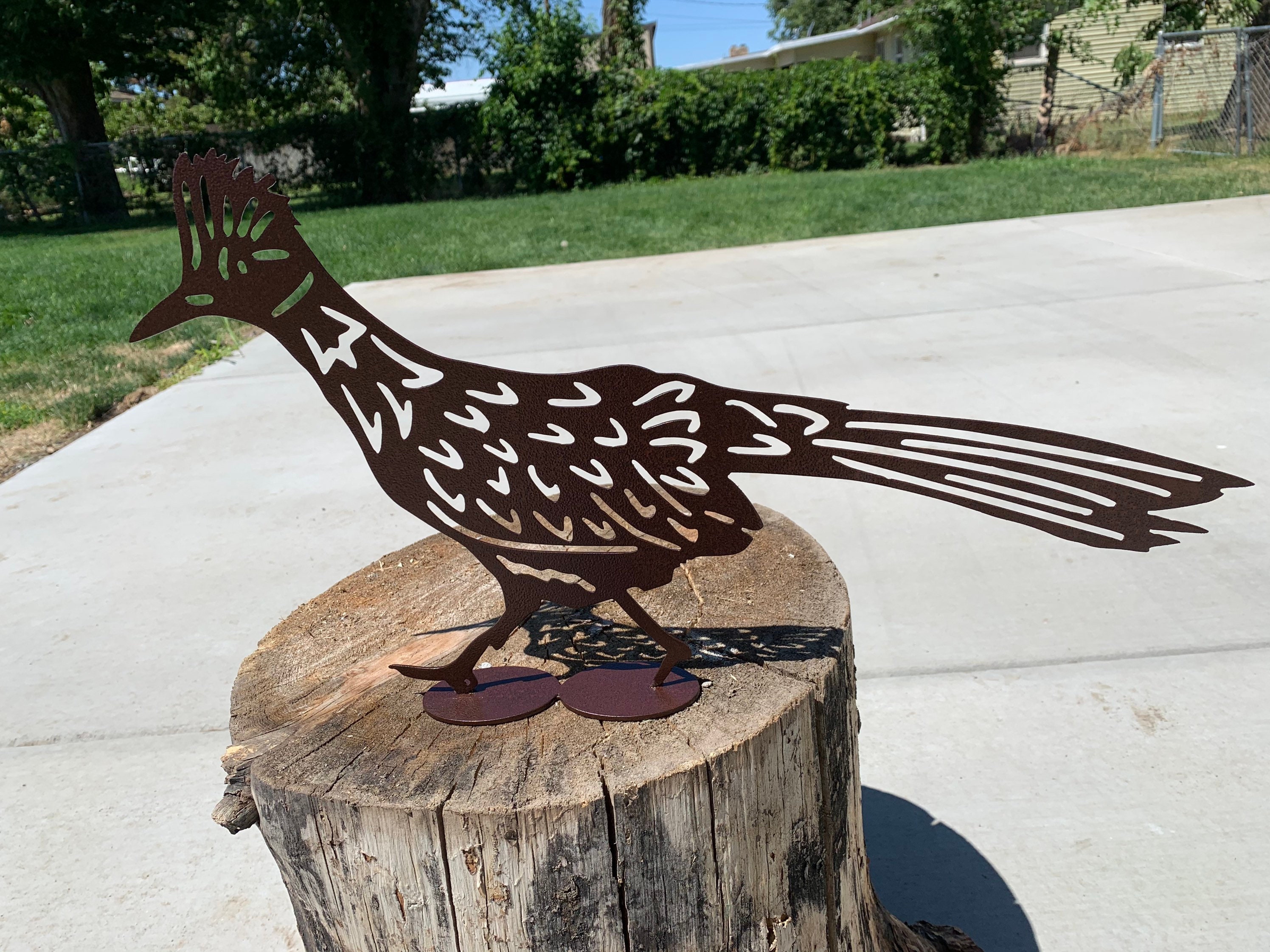 Roadrunner Artyard Art Christmas garden Road Runner Etsy