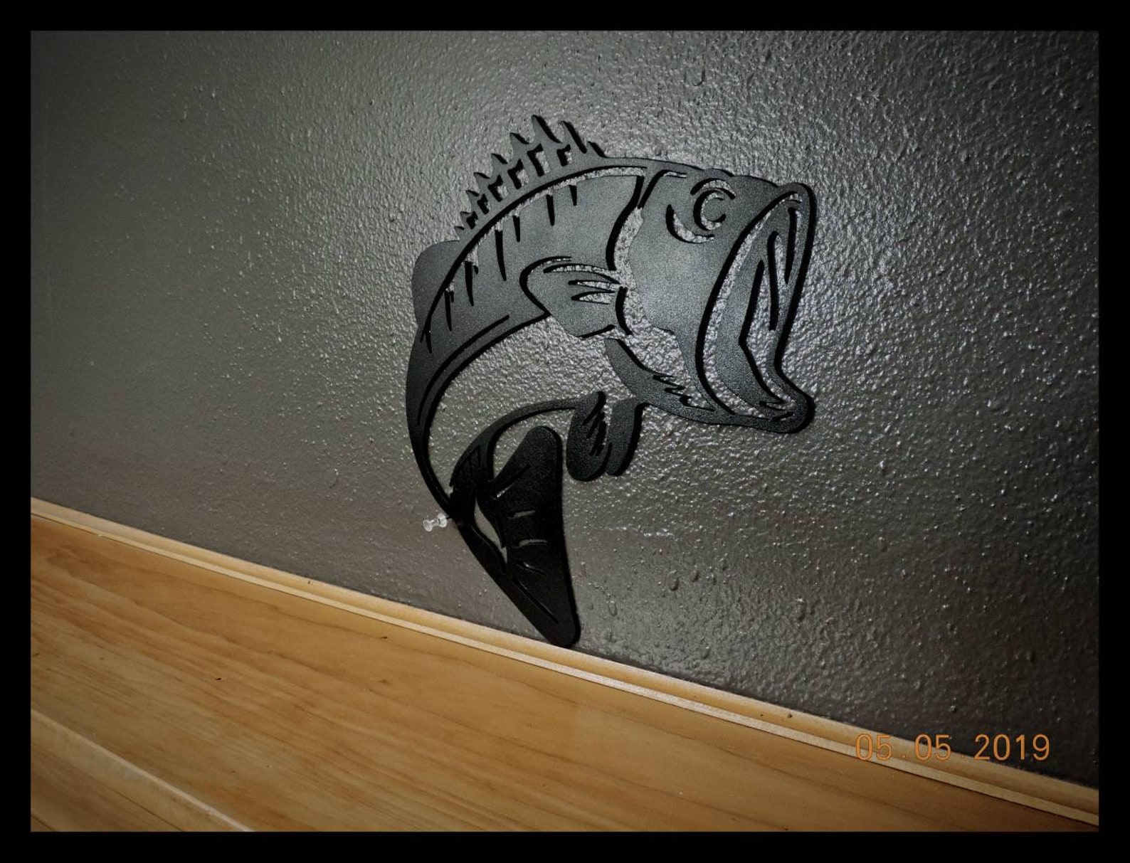 Metal Bass Sign fish Sign fish Art bass Art-fishing Gifts | Etsy