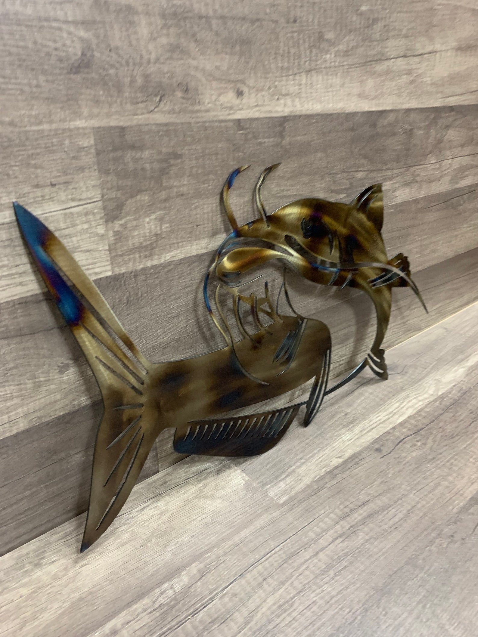 Catfish wall decor-Fishing decor-Valentines Gift for Him Fish | Etsy