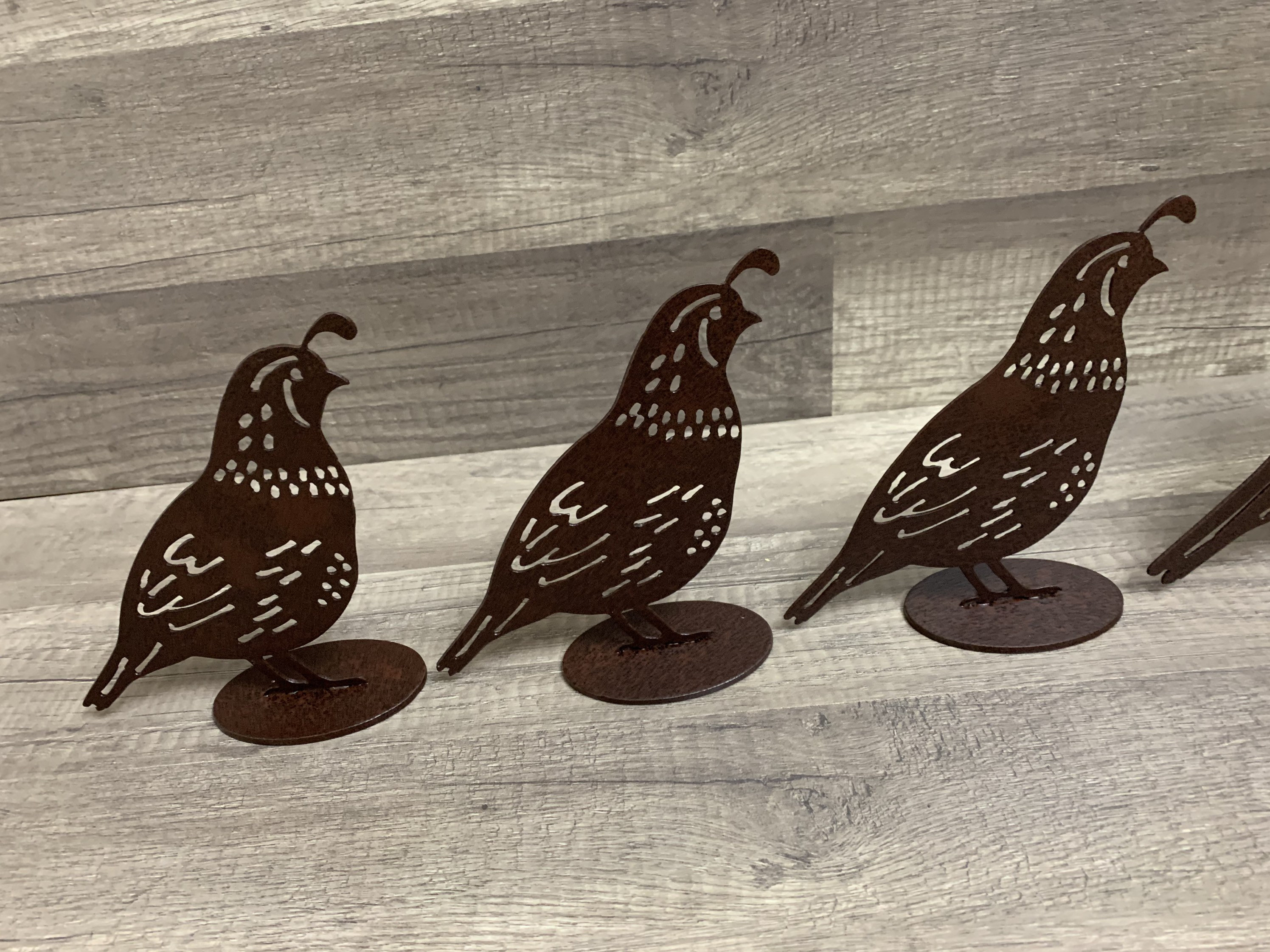 Quail Family metal Quail quail Artyard Decordecorative Etsy