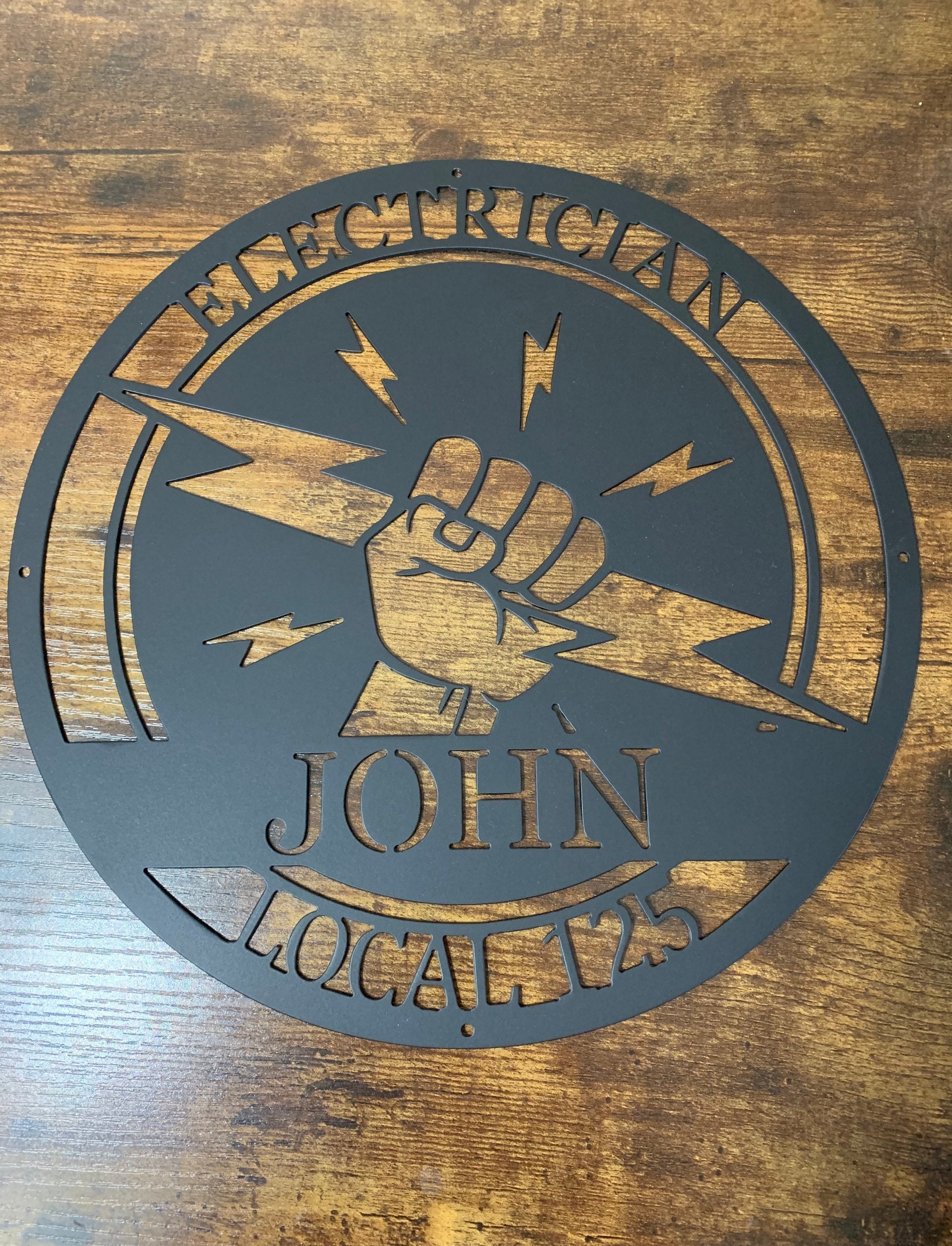 Electrician Sign / Electrical Workers Sign / Union Electrician Etsy