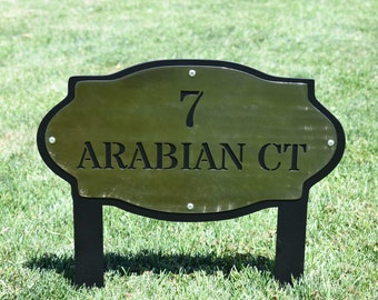 Address Sign-Classic Sleek Address Sign-Christmas Home Gifts-House Number for Yard-Personalized Address Stake-House Warming Gifts