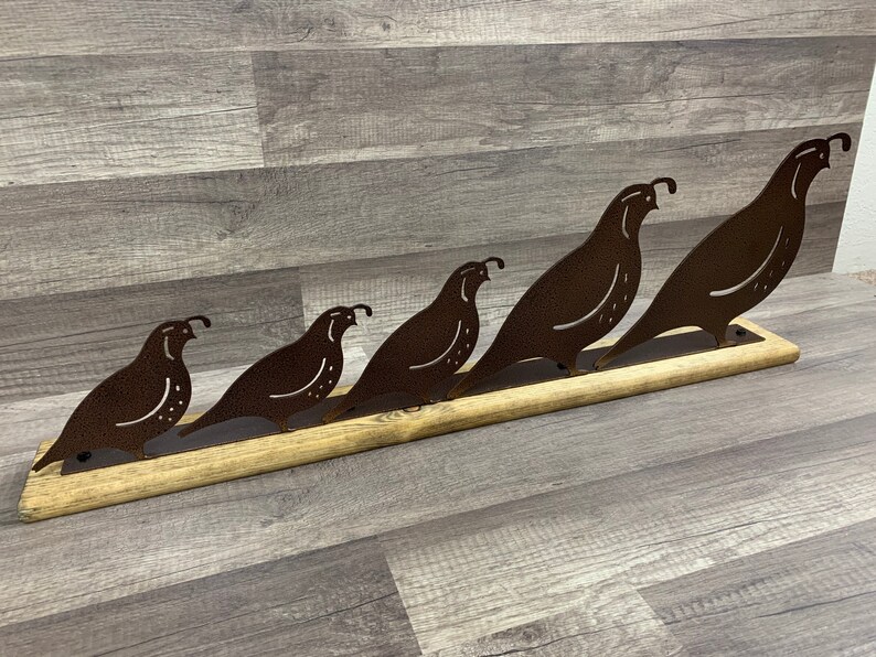 Quail family decor-Quail indoor & outdoor home decor-Farmhouse | Etsy
