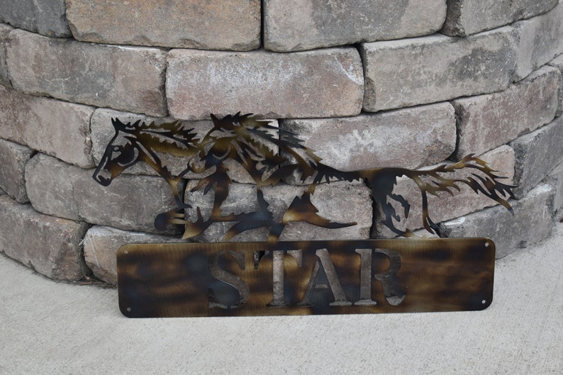 Running Horses Metal Art metal Horse Artwild Horseshorse Etsy