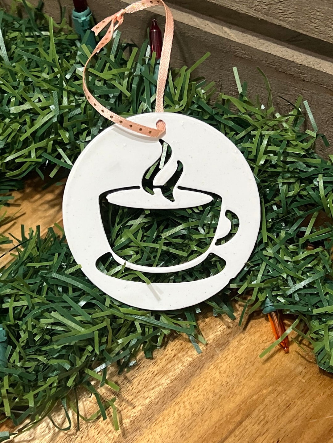 Coffee Cup Christmas Ornament/ Hot Coffee Ornament/ Coffee Lover Christmas Ornament Etsy